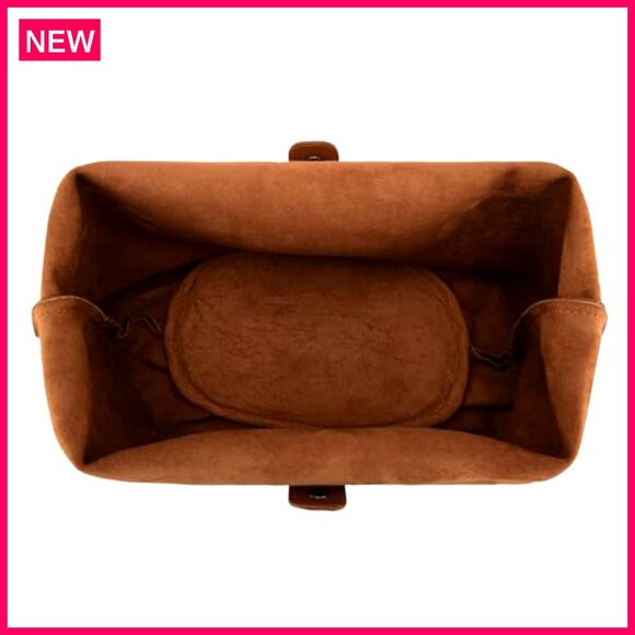 Slouchy Hobo Shoulder Bag with Cosmetic Bag, Vegan Leather, Tassels - Picture 6 of 8